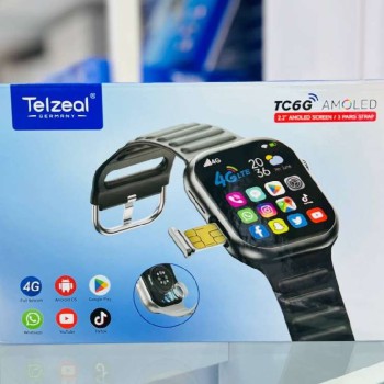 ساعت هوشمند سیم کارت خور حافظه 64 گیگ رام 8 TELZEAL TC6g