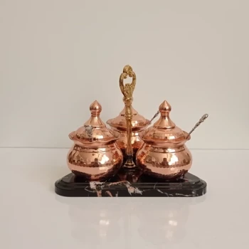 جا ادویه 3 تایی مسی گنبدی گلبرگ حسنی 