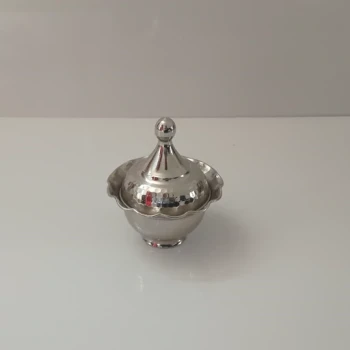 قندان آبکاری کروم سایز 2 طرح لاله نانو