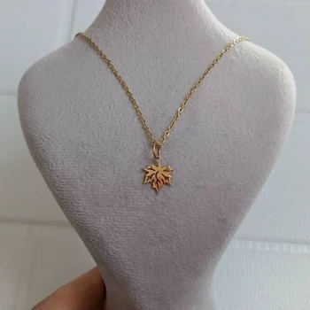 گردنبند استیل برگ