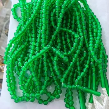 تسبیح رقابتی نمره هشت سبز مناسب هدیه و سوغات و نذری سفره صلوات 