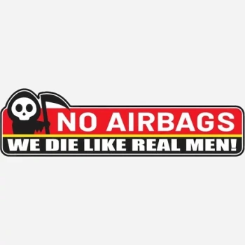 برچسب استیکر بدنه خودرو طرح No Airbags