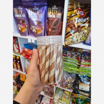 شوکورول ویفر لوله ای مغز شکلاتی 200 گرم در پت پلاستیکی