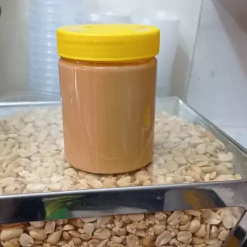 کره بادام زمینی 350 گرمی کاملا خانگی و طبیعی با کیفیت عالی