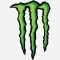 برچسب استیکر بدنه خودرو طرح مانستر Monster ساده