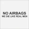 برچسب خودرو طرح no airbags، بدون ایربگ