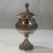 قندان مسی کروم گلبرگ پایه دار گنبدی نانو شده