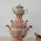 سماور مسی نقره کوب سرویس کامل کیفیت عالی 
