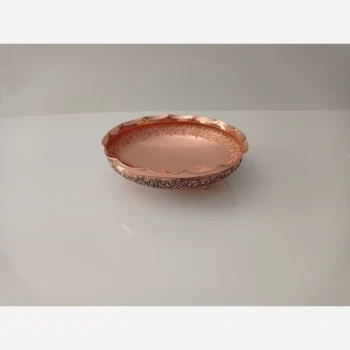 میوه خوری مسی گلسا سه پایه برنجی نانو