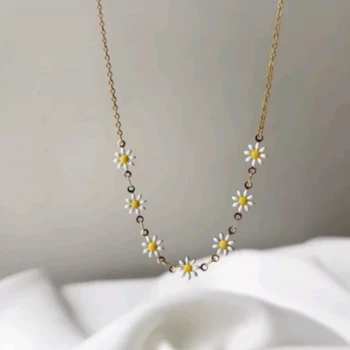 گردنبند استیل بابونه کیفیت عالی