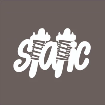 برچسب استیکر خودرو طرح استاتیک Static