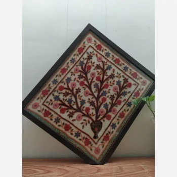 پته ، پته دوزی ، تابلو پته درخت زندگی ،پته کرمان