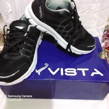 کفش کتانی VISTAسایز 38 رنگ مشکی وارداتی سبک و راحت