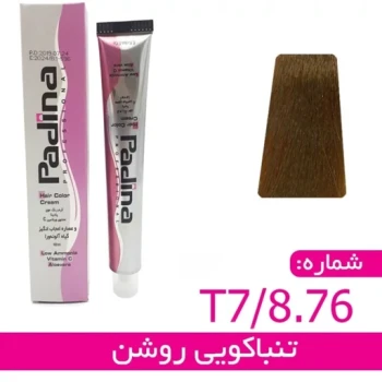 رنگ مو ترکیبی پادینا رنگ t7 روشن Padina رنگ گموی t7 بلوند ترکیبی دکلره دکوکرم پیشبند رنگ مو کاسه رنگ مو موجوده 