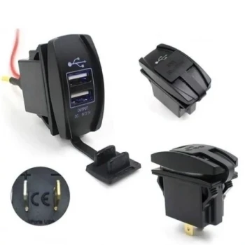 شارژر خودرو توکار USB طرح کلید