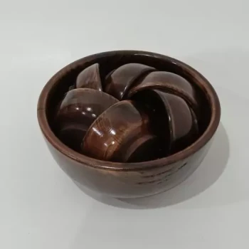 ست کاسه آجیل خوری چوبی دست ساز