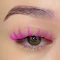 مژه صورتی فیشر فوکس لیو چپ و راست 