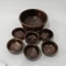 ست کاسه آجیل خوری چوبی دست ساز