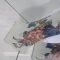 جا شمعی چینی قدیمی طرح  دوطرفه خوشه انگور کمیاب