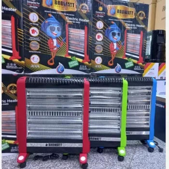 بخاری برقی چهار شعله متحرک هالوژنی برووآت مدل BR-2400 (پس کرایه)