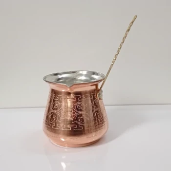 قهوه جوش مسی طرحدار سایز 3 نانو