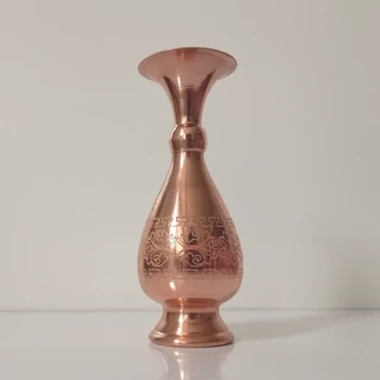 گلدان مسی طرحدار سایز کوچک نانو شده