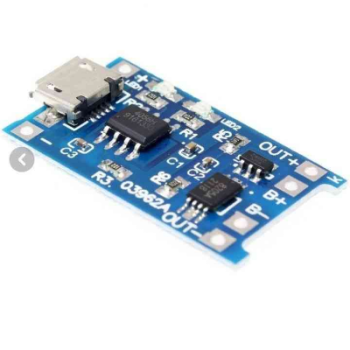 ماژول شارژ باتری لیتیومی تک سل محافظ دار با پورت USB micro