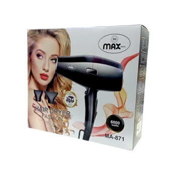 سشوار حرفه ای مکس برند ایتالیا   max professional New Italy 6000w  اصل شرکت و اورجینال      
