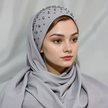 هدشال مجلسی کرپ حریر طوسی روشن