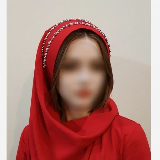 هدشال مجلسی کرم کرپ حریر در رنگ بندی