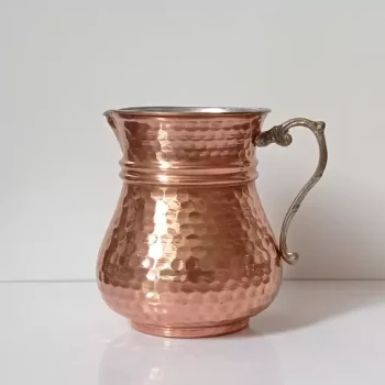 پارچ آب شکمی دسته برنجی نانو شده