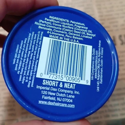 داکس آبی dax short and neat واکس مو داکس امریکایی اورجینال 