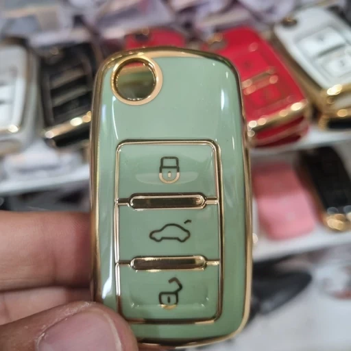 کاور ریموت سمند و پژو سه دکمه ای همراه با جاکلیدی لاکچری