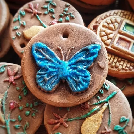 گردنبند و رومانتویی نقش برجسته سفال انتخاب طرح نداره هدایای مدارس روز دختر دانش آموز 