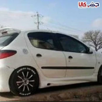رکاب اسپرت پژو 206  فلاپ بغل خودرو (یک جفت) هزینه ارسال پسکرایه