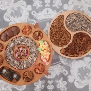سینی چوبی پذیرایی