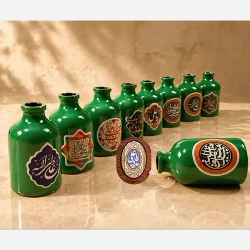 گلدان مهدوی گلدان رنگی گلدان کوچک هدیه مذهبی هدیه مهدوی هدیه ارزان گلدون مهدوی رنگی گلدان امام زمانی هدیه امام زمانی 