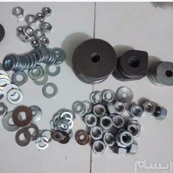 انواع واشر و مهره 
واشر از فنری کوچک و تخت تا سایز های دیگه