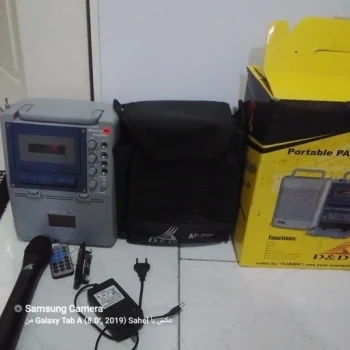 اکو همراه کاست دار وایرلس،همراه با میکروفن بیسیم 