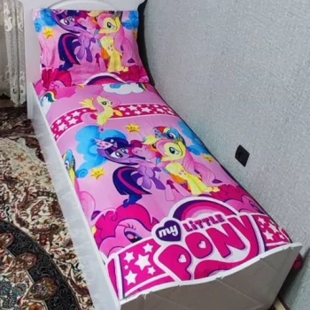 روتختی یک نفره دخترانه پونی کوچولو روکش تشک دخترانه صورتی pony پونی