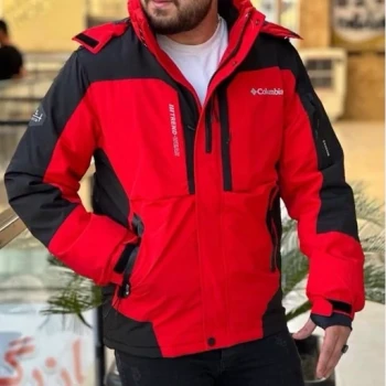 کاپشن کلمبیا گورتکس جذاب و تنخور بینظیر رنگ قرمز