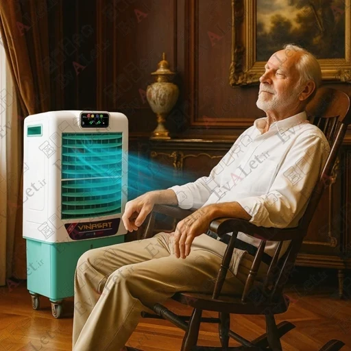 کولر پرتابل سلولزی 28000 ویناسات مدل AC-2800 (پس کرایه)