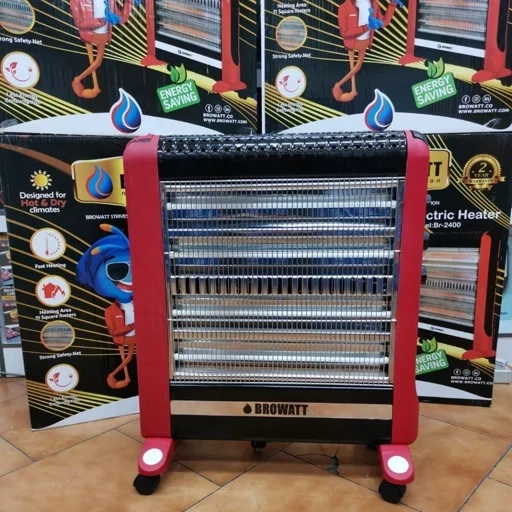 بخاری برقی چهار شعله متحرک هالوژنی برووآت و کینگلت (پس کرایه)