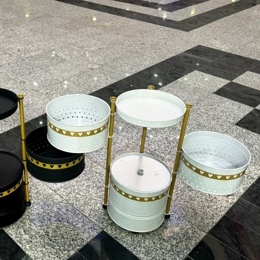 سبد سیب زمینی پیازی جابرنجی متحرک پایه دار ایستاده فلزی (پس کرایه) 