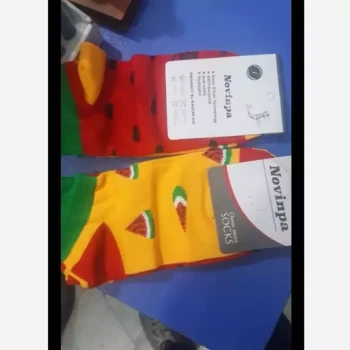 جوراب مچی طرح هندوانه مناسب شب یلدا و...