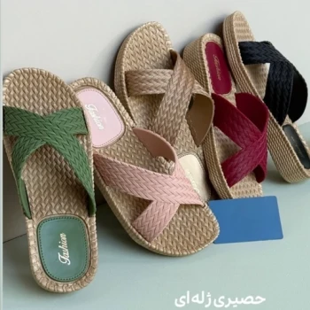 دمپایی زنانه حصیری ژله ای / سبک و راحت / سایز 38 الی 41