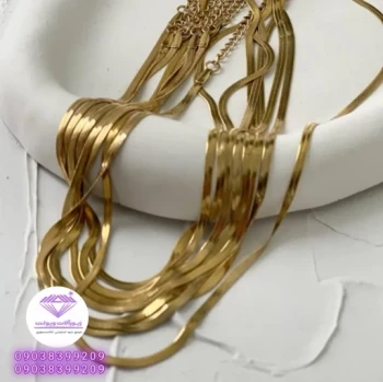گردنبند هرینگبون زنانه 45 سانتی کد 20138
