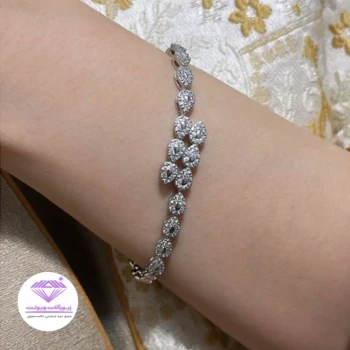 دستبند زنانه طرح جواهر | کد 4001