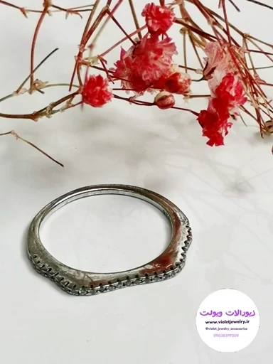 انگشتر زنانه نقره وزن 1.5 گرم   کد 0406