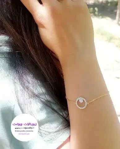 دستبند زنانه نگین دار برند ژوپینگ کد 1355